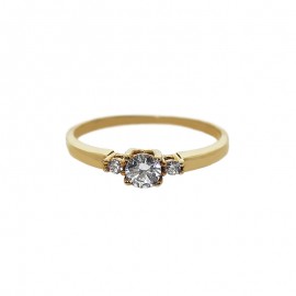 Anillo Adelina Oro A. 10k